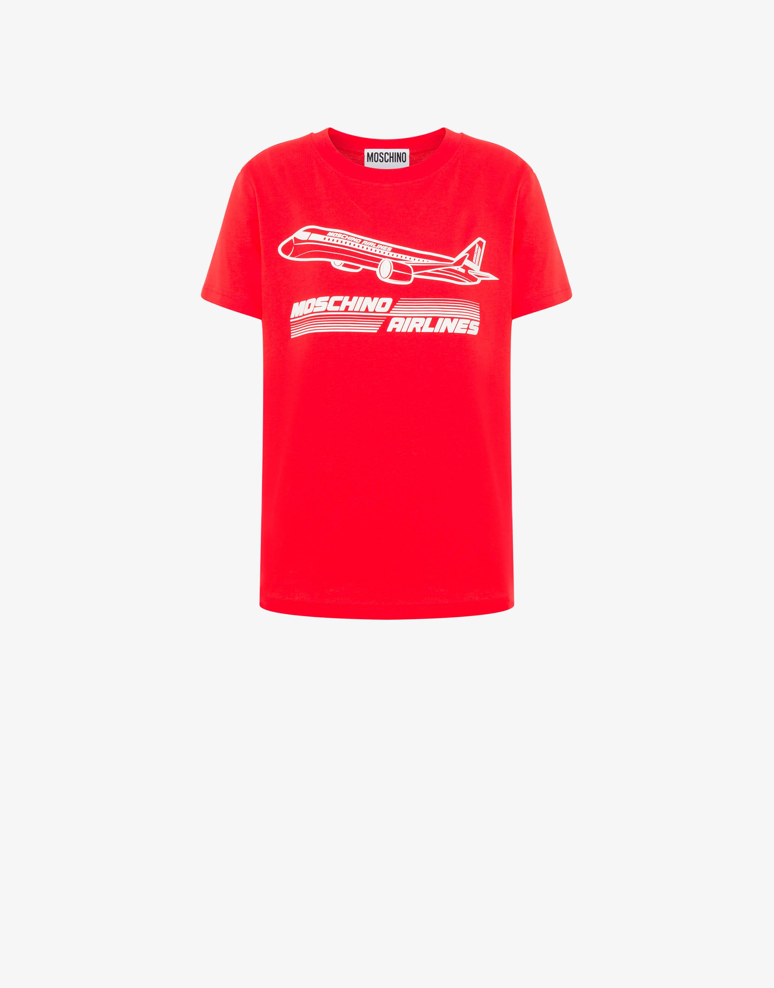 Moschino Airlines organic jersey T-shirt